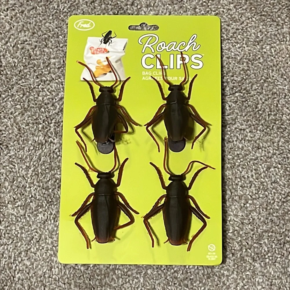 Fred Novelty Roach Snack Bag Chip Fasteners‎ Clips